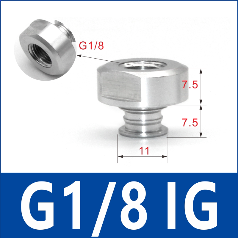G1/8 IG Internal Thread VBU silicone vacuum cup or fitting