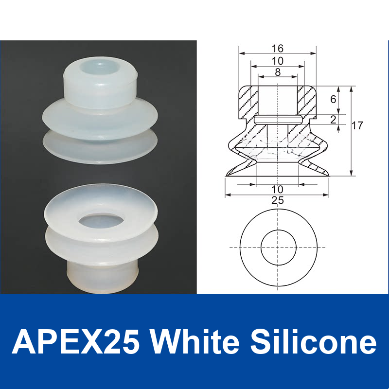 APEX25 White Silicone | clean product image