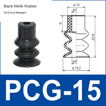 PCG-15-N Black Nitrile Rubber vacuum suction cup or fitting