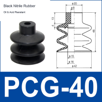PCG-40-N Black Nitrile Rubber vacuum suction cup or fitting