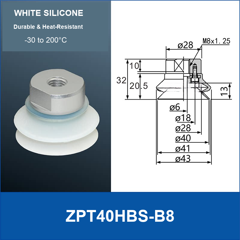 ZPT40HBS-B8 vacuum suction cup or fitting