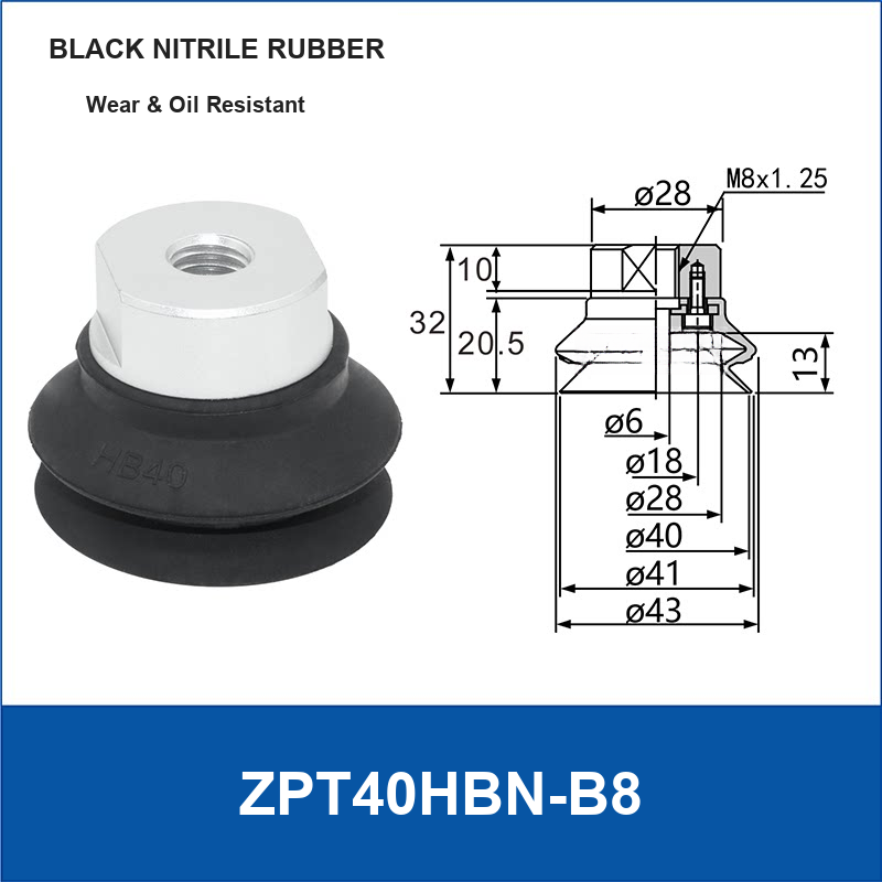 ZPT40HBN-B8 vacuum suction cup or fitting