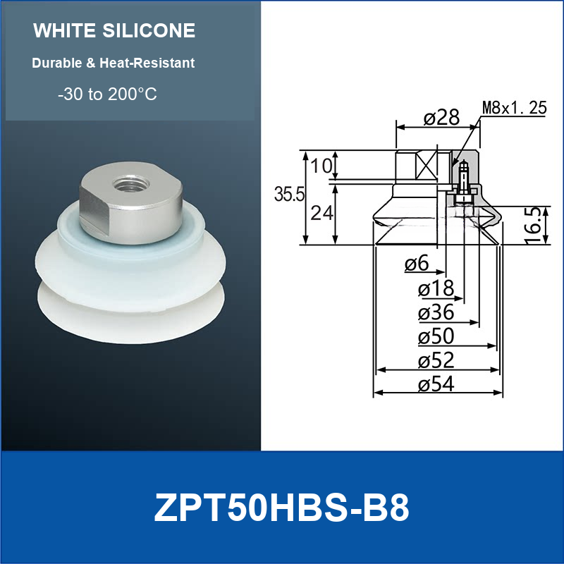ZPT50HBS-B8 vacuum suction cup or fitting