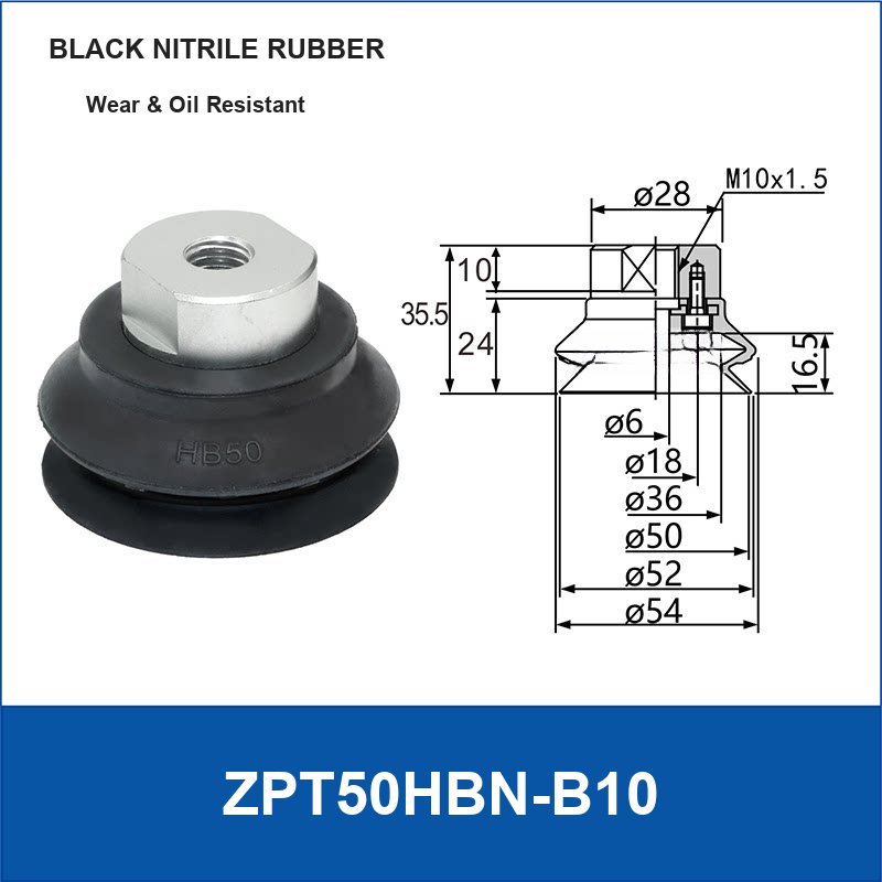 ZPT50HBN-B10 vacuum suction cup or fitting