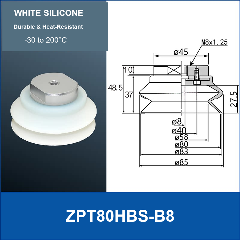 ZPT80HBS-B8 vacuum suction cup or fitting