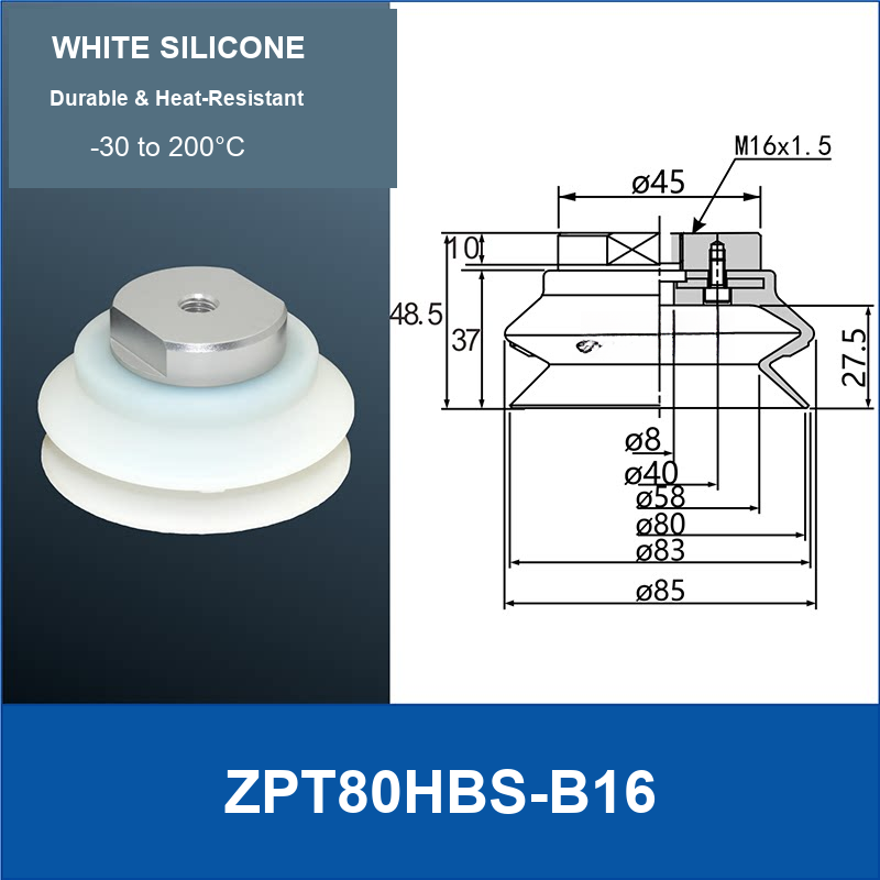 ZPT80HBS-B16 vacuum suction cup or fitting