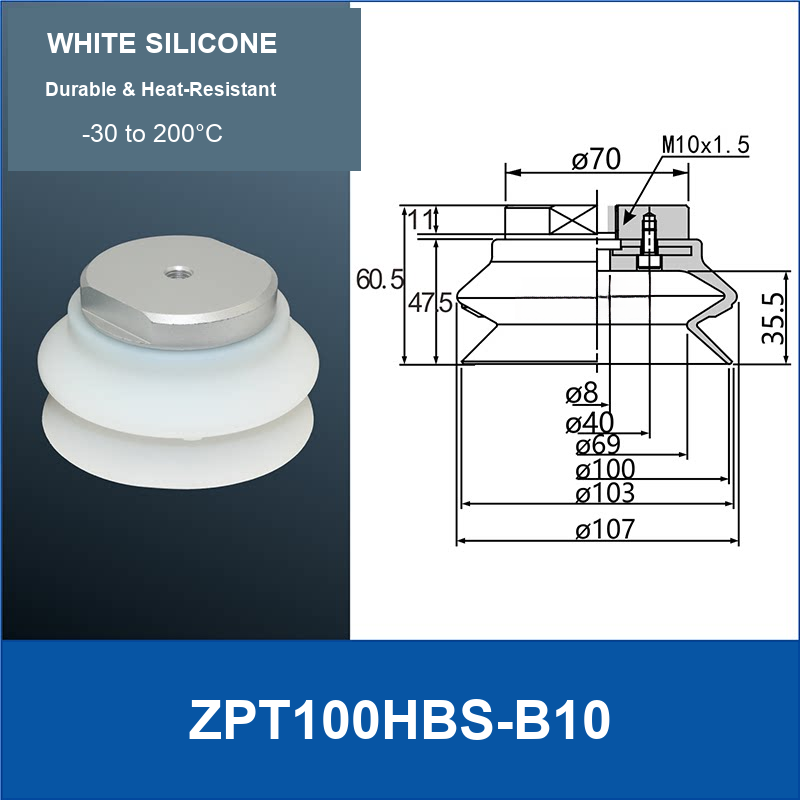 ZPT100HBS-B10 vacuum suction cup or fitting
