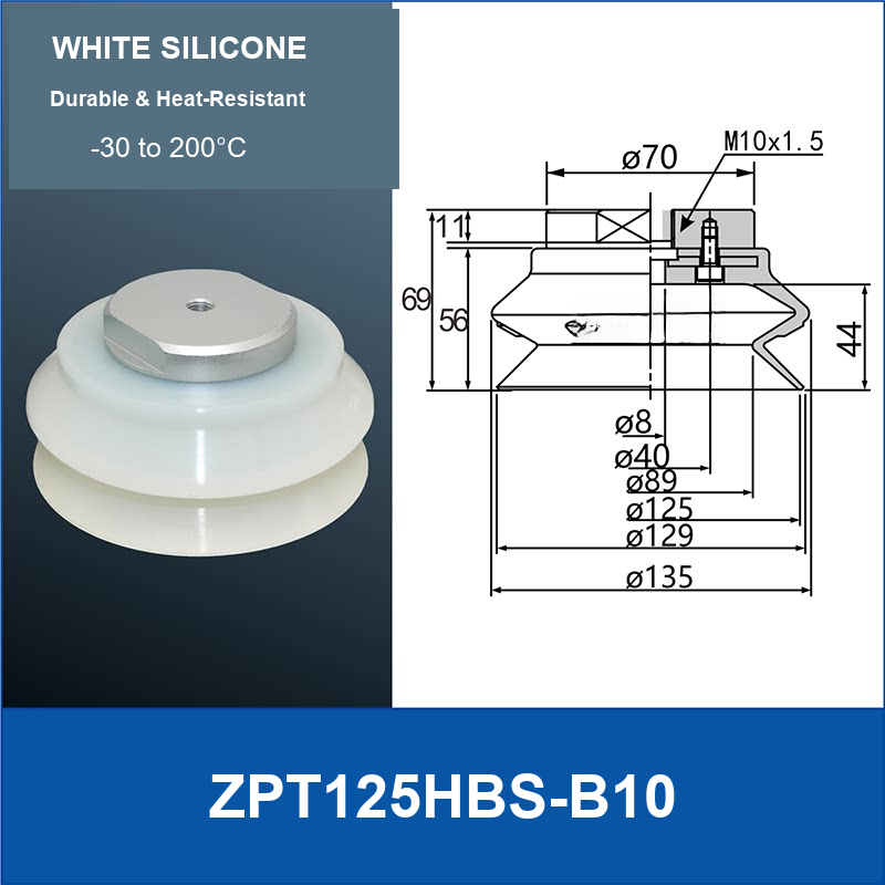 ZPT125HBS-B10 vacuum suction cup or fitting