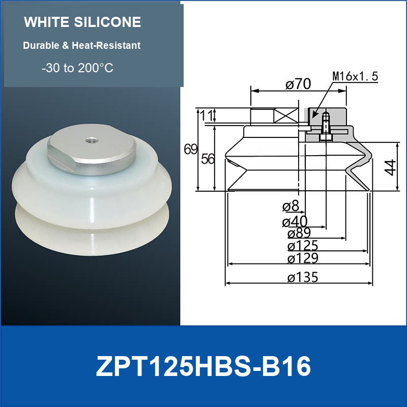ZPT125HBS-B16 vacuum suction cup or fitting