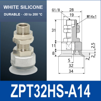 ZPT Heavy-Duty Vacuum Cups — HS & HN Types (32–125 mm)-BOLTTE