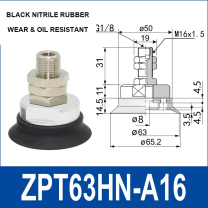 ZPT Heavy-Duty Vacuum Cups — HS & HN Types (32–125 mm)-BOLTTE