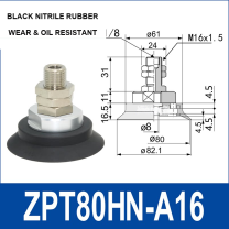 ZPT Heavy-Duty Vacuum Cups — HS & HN Types (32–125 mm)-BOLTTE