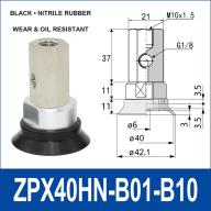 ZPX Heavy-Duty Vacuum Cups — 32–125 mm
