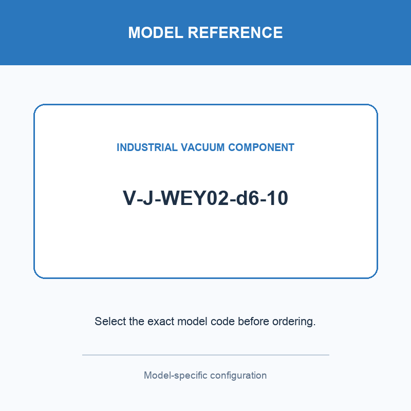 V-J-WEY02-d6-10 mini vacuum component with model-specific drawing or reference card
