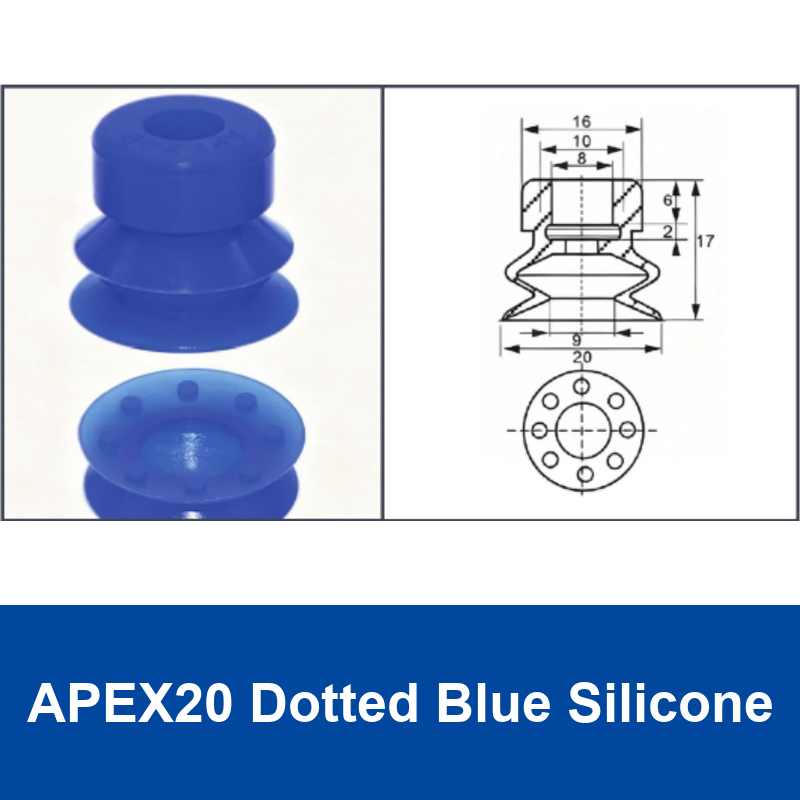 APEX20 Dotted Blue Silicone | exact-source clean product image