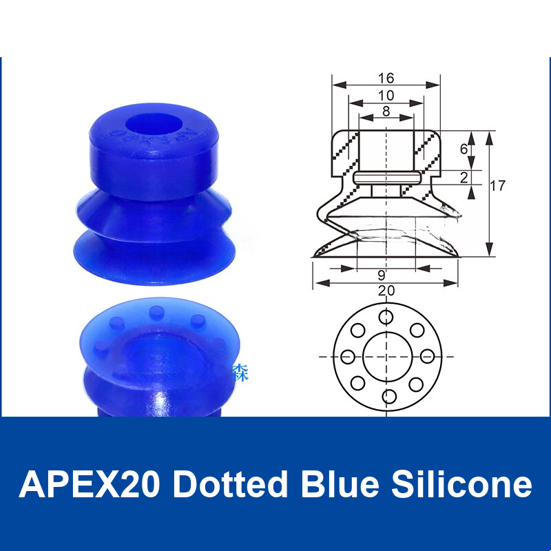 APEX20 Dotted Blue Silicone | clean product image