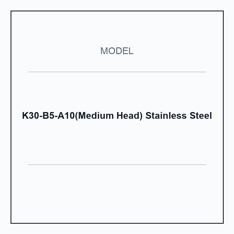 K30-B5-A10(Medium Head) Stainless Steel spring-buffered vacuum cup mount
