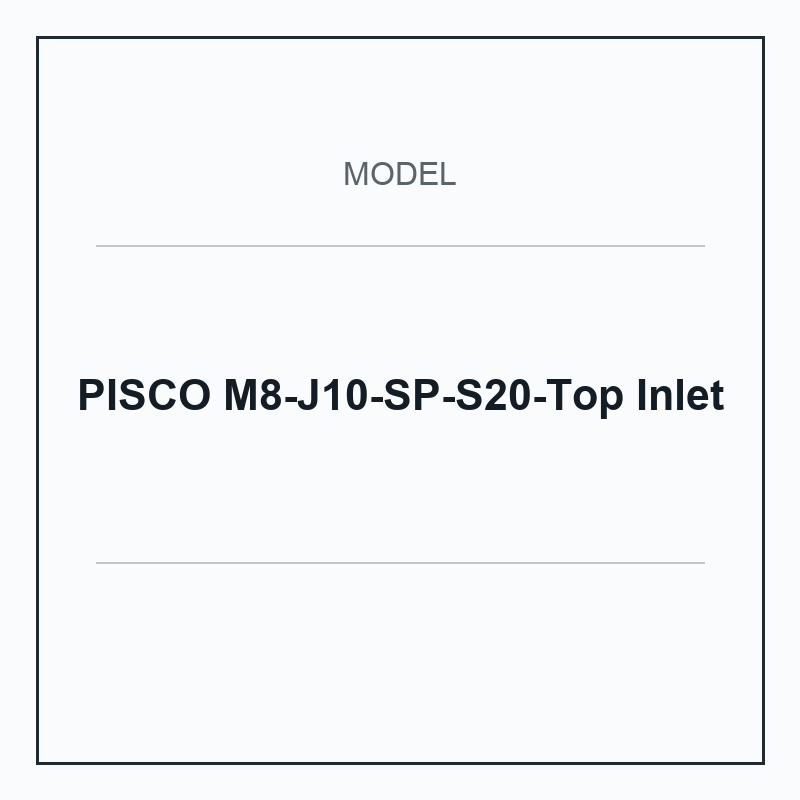 PISCO M8-J10-SP-S20-Top Inlet spring-buffered vacuum cup mount