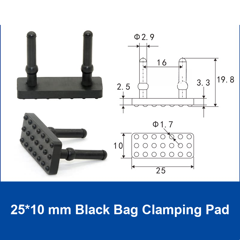 AFS-25*10 mm Black Bag Clamping Pad | clean product image