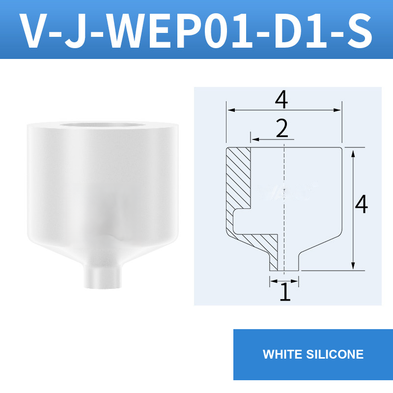 V-J-WEP01-D1-S mini vacuum component with model-specific drawing or reference card