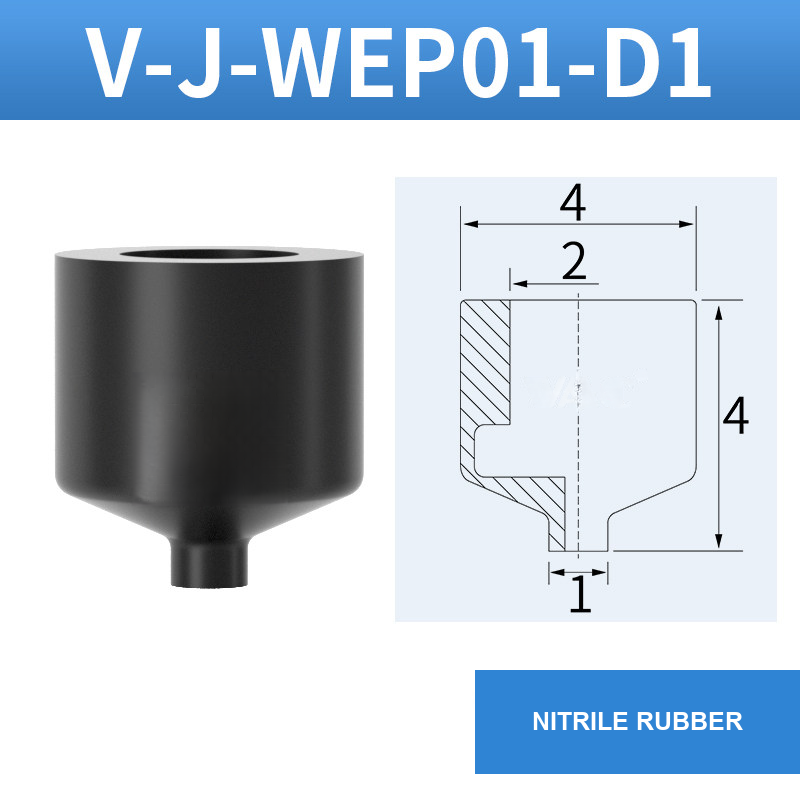 V-J-WEP01-D1 mini vacuum component with model-specific drawing or reference card