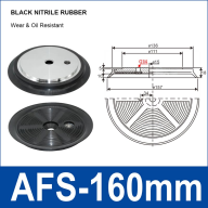 AFS Large-Diameter Flat Vacuum Cups – Nitrile Rubber, 160–300 mm