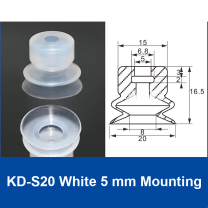 KD-S20 White 5 mm Mounting | clean product image