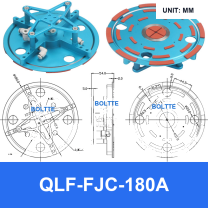 QLF-FJC-180A, Bernoulli non-contact vacuum cup or fitting with technical dimensions