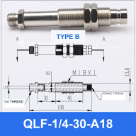 Bernoulli Non-Contact Vacuum Cups, Assemblies and Fittings — Q30–QLF-180A