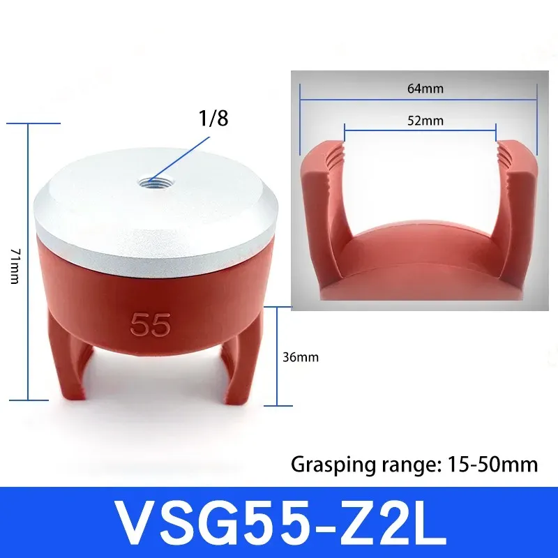 Flexible gripper fixture pneumatic vacuum suction cup mechanical arm accessories