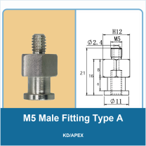 M5 Male Fitting Type A - KD/APEX