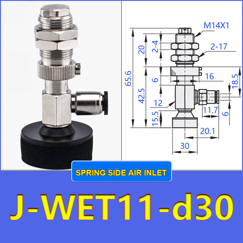 J-WET11-D30 — English product and dimensional drawing image