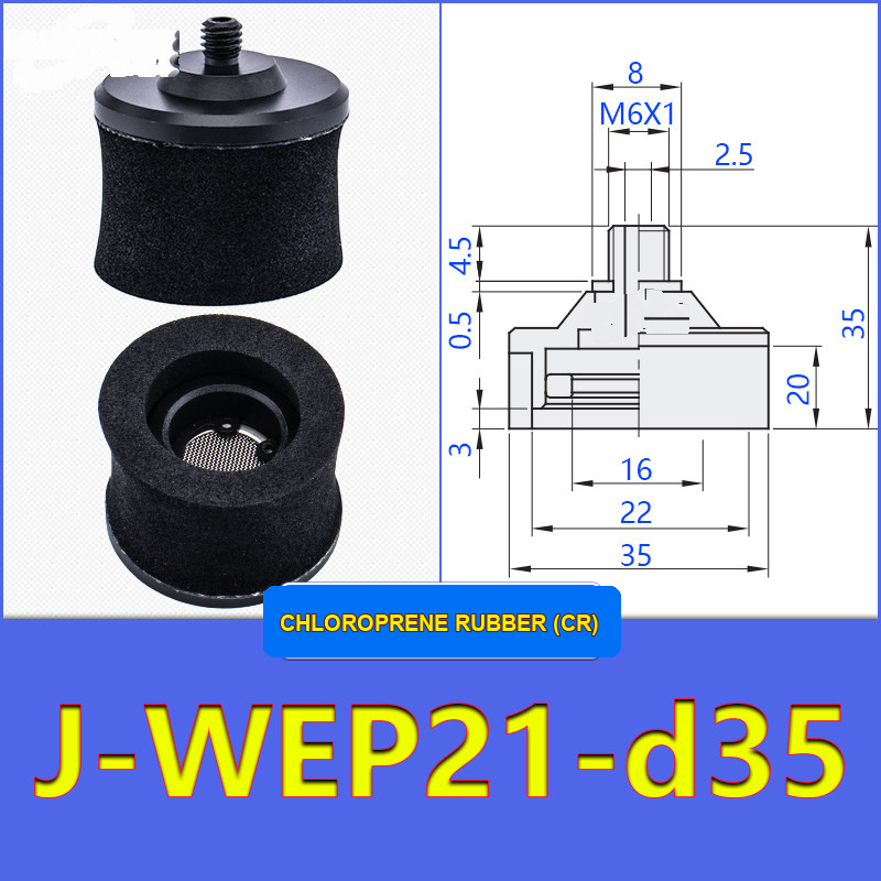 J-WEP21-D35 — English product and dimensional drawing image