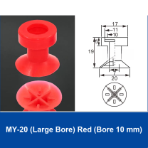 MY-20 (Large Bore) Red (Bore 10 mm) | clean product image