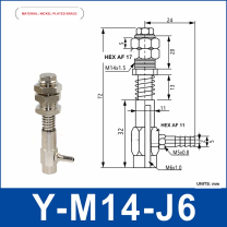 Y Series Side-Entry Vacuum Cup Holders and Buffer Mounts (M11/M14)-BOLTTE