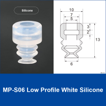 MP-S06 Low Profile White Silicone | clean product image