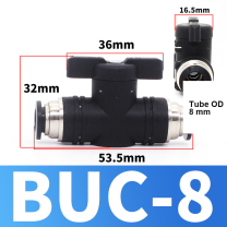 BOLTTE BUC-8 pneumatic manual shut-off valve