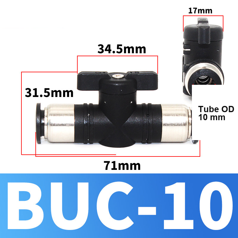 BOLTTE BUC-10 pneumatic manual shut-off valve