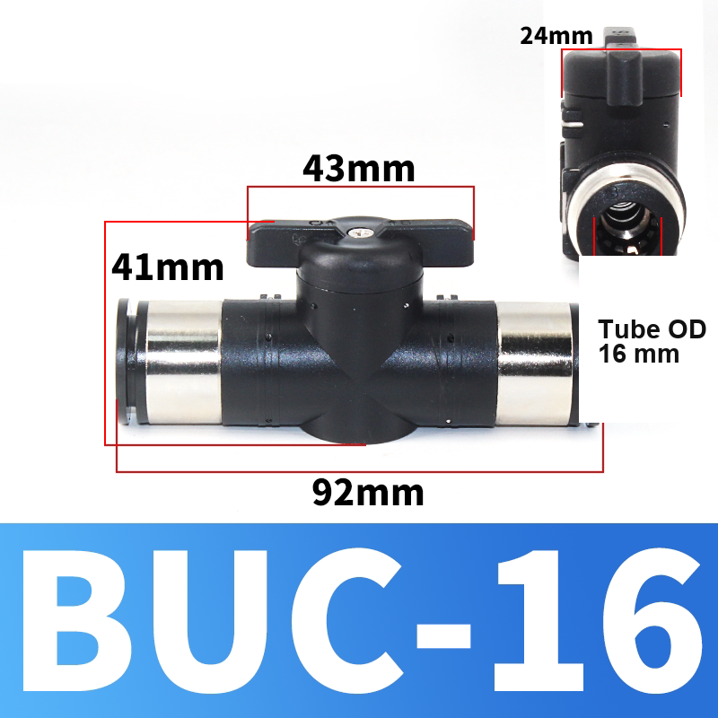 BOLTTE BUC-16 pneumatic manual shut-off valve