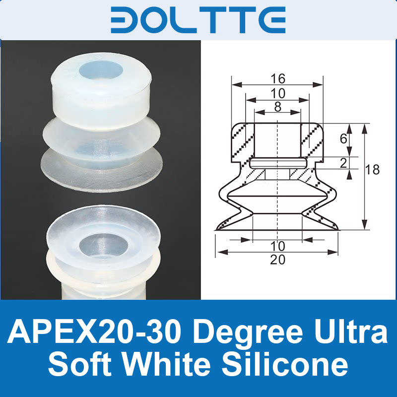 APEX20-30 Degree Ultra Soft White Silicone | source-backed targeted repair