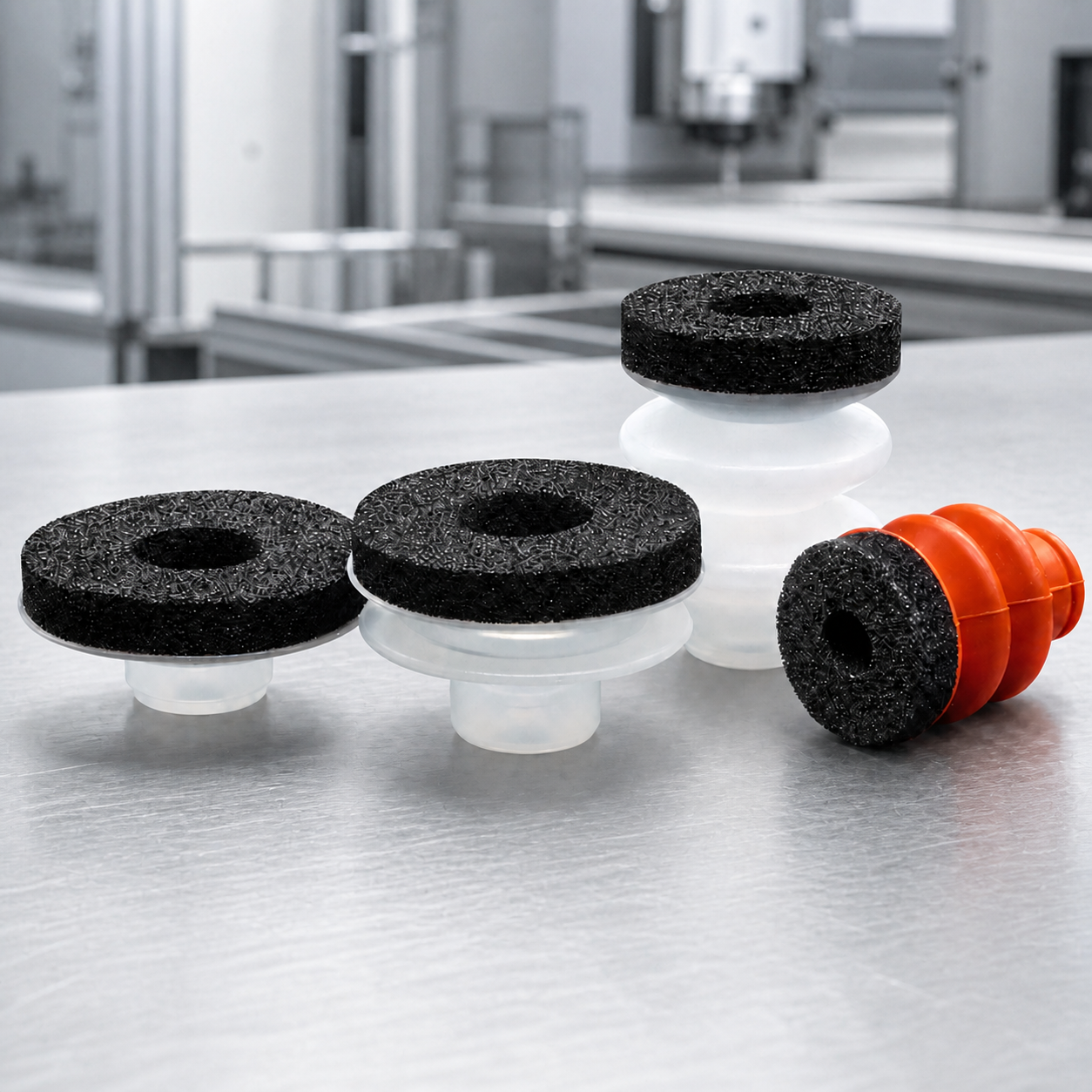 Foam Vacuum Suction Cups for Robotic Grippers | SP, DP & MP Series