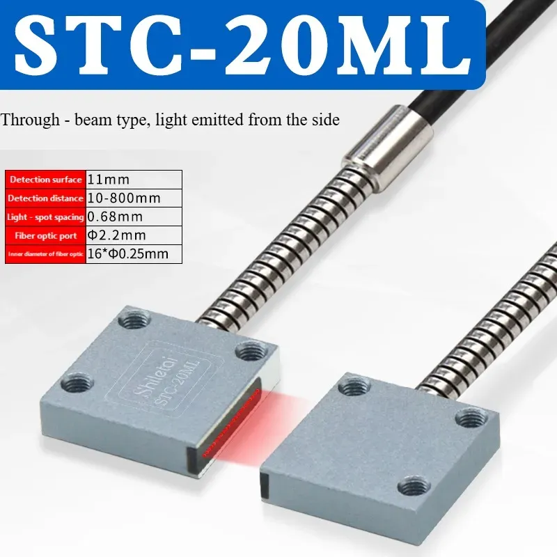 STC-10MLD Rectangular Matrix Fiber Sensor Amplifier Area Detection Diffuse Reflection Grating Counting Photoelectric Sensor-BOLTTE