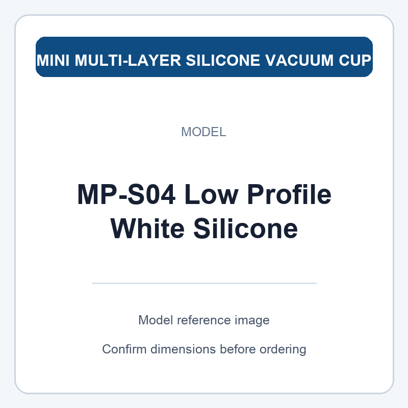 MP-S04 Low Profile White Silicone | model reference image