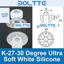 K-27-30 Degree Ultra Soft White Silicone — cleaned English technical image