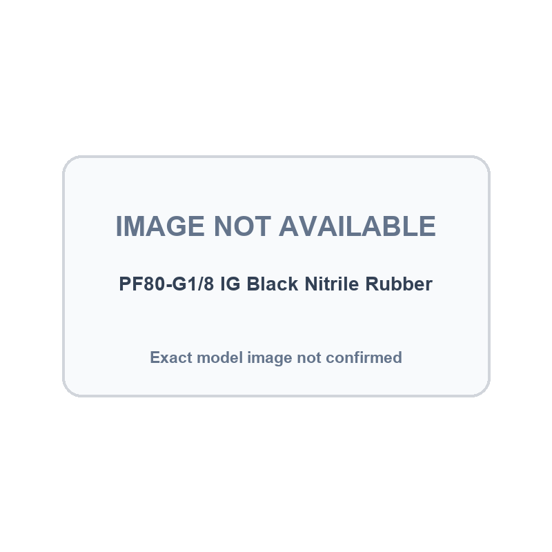 PF80-G1/8 IG Black Nitrile Rubber exact product image not confirmed