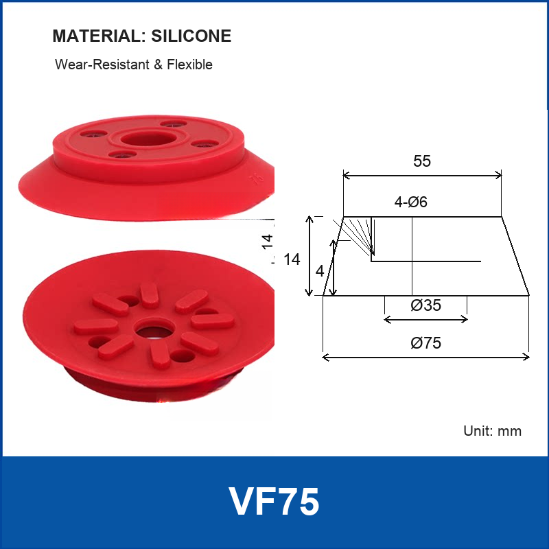 VF75 Red Suction Cup vacuum suction cup or fitting