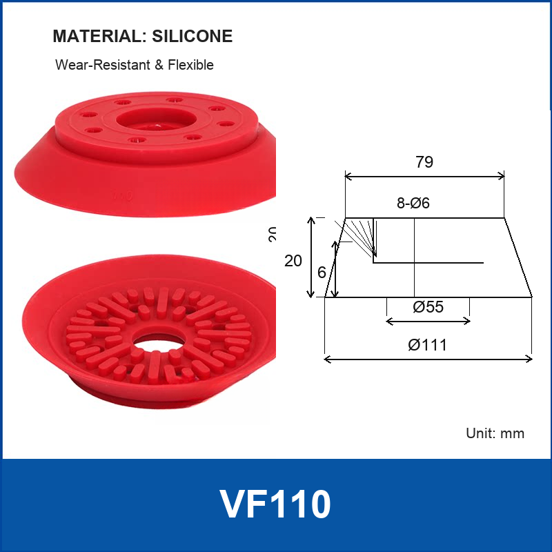 VF110 Red Suction Cup vacuum suction cup or fitting