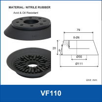 VF110 Black Suction Cup vacuum suction cup or fitting