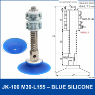 JK-88/100/120 Tazas de Vacío de Silicona & Montajes de Resorte M30-L155
