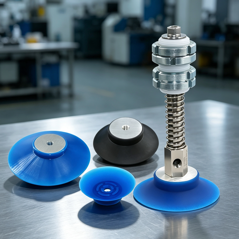JK-88/100/120 Silicone Vacuum Cups & M30-L155 Spring Mounts